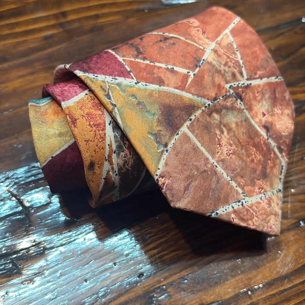 Hardy Amies Men's Vintage Silk Tie – Made in Italy – Classic, Designer Accessory